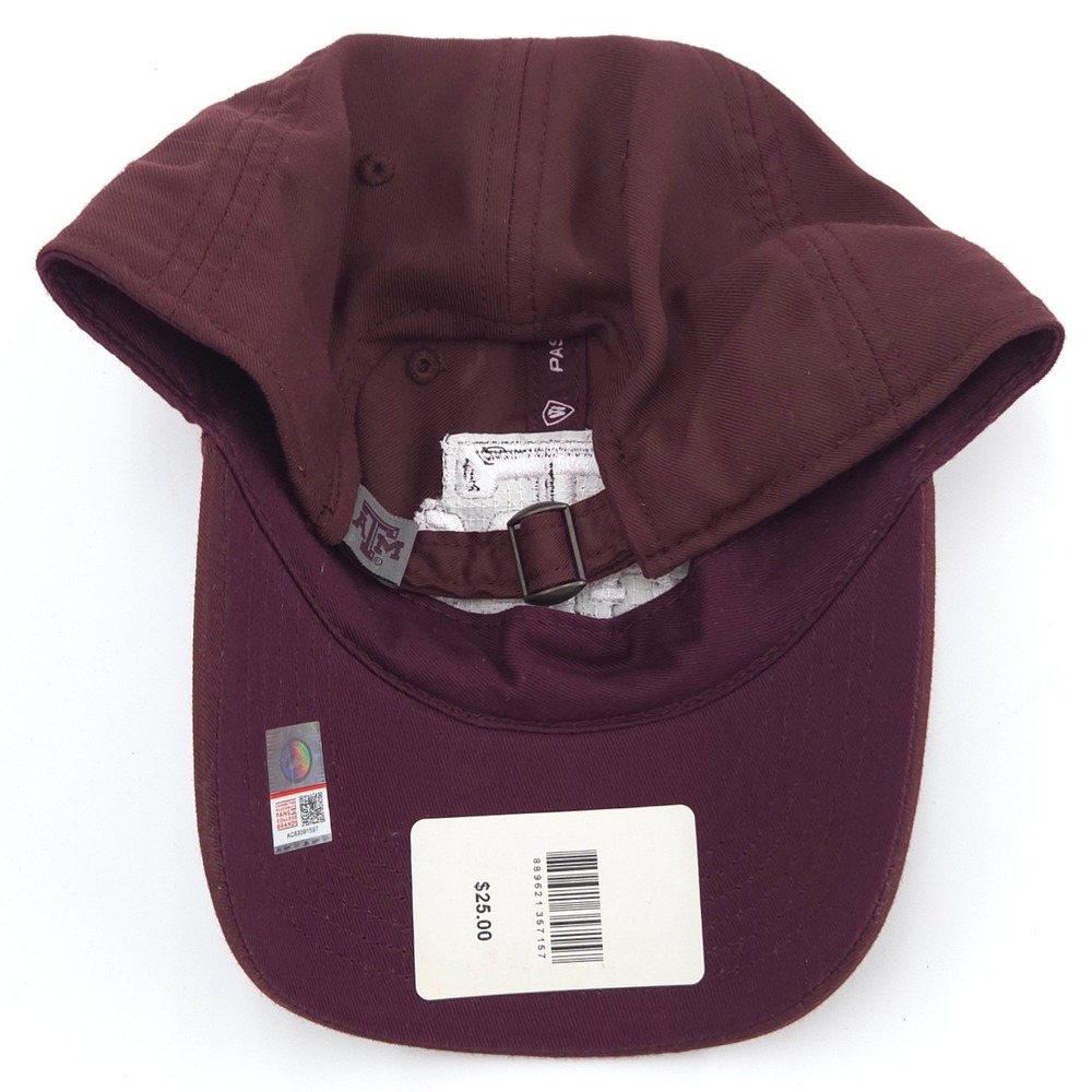 Texas A&M Hat Mens Maroon Red Adjustable Strapback Dad Cap Top of the World NEW - Picture 5 of 7